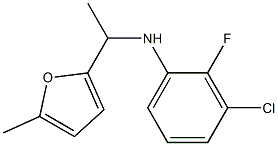 3-chloro-2-fluoro-N-[1-(5-methylfuran-2-yl)ethyl]aniline 구조식 이미지