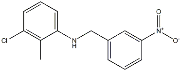 3-chloro-2-methyl-N-[(3-nitrophenyl)methyl]aniline Structure