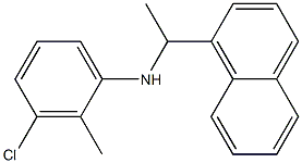 3-chloro-2-methyl-N-[1-(naphthalen-1-yl)ethyl]aniline 구조식 이미지