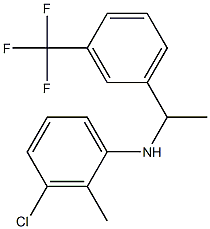 3-chloro-2-methyl-N-{1-[3-(trifluoromethyl)phenyl]ethyl}aniline Structure