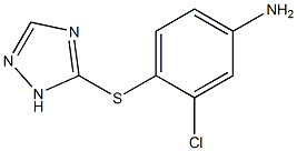 3-chloro-4-(1H-1,2,4-triazol-5-ylsulfanyl)aniline Structure