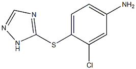 3-chloro-4-(1H-1,2,4-triazol-5-ylsulfanyl)aniline 구조식 이미지