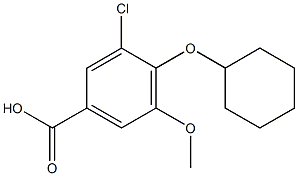 3-chloro-4-(cyclohexyloxy)-5-methoxybenzoic acid 구조식 이미지