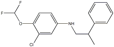 3-chloro-4-(difluoromethoxy)-N-(2-phenylpropyl)aniline 구조식 이미지