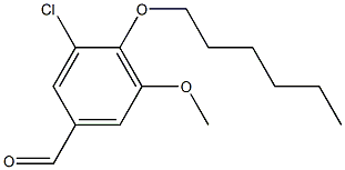 3-chloro-4-(hexyloxy)-5-methoxybenzaldehyde Structure