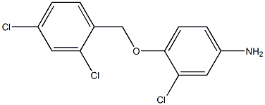 3-chloro-4-[(2,4-dichlorophenyl)methoxy]aniline 구조식 이미지