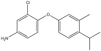3-chloro-4-[3-methyl-4-(propan-2-yl)phenoxy]aniline 구조식 이미지