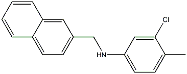 3-chloro-4-methyl-N-(naphthalen-2-ylmethyl)aniline 구조식 이미지