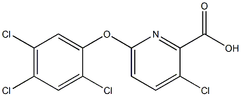 3-chloro-6-(2,4,5-trichlorophenoxy)pyridine-2-carboxylic acid 구조식 이미지