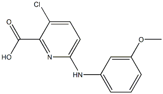 3-chloro-6-[(3-methoxyphenyl)amino]pyridine-2-carboxylic acid Structure