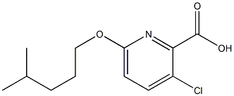 3-chloro-6-[(4-methylpentyl)oxy]pyridine-2-carboxylic acid Structure