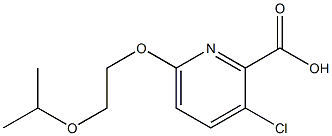 3-chloro-6-[2-(propan-2-yloxy)ethoxy]pyridine-2-carboxylic acid Structure