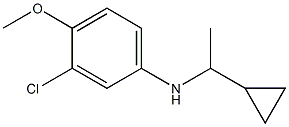 3-chloro-N-(1-cyclopropylethyl)-4-methoxyaniline 구조식 이미지
