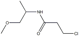 3-chloro-N-(1-methoxypropan-2-yl)propanamide Structure