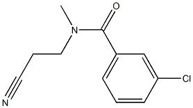 3-chloro-N-(2-cyanoethyl)-N-methylbenzamide Structure