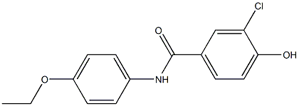 3-chloro-N-(4-ethoxyphenyl)-4-hydroxybenzamide 구조식 이미지