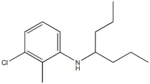 3-chloro-N-(heptan-4-yl)-2-methylaniline Structure