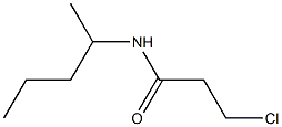 3-chloro-N-(pentan-2-yl)propanamide Structure