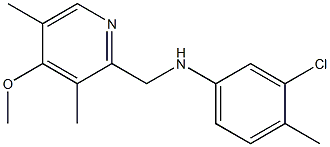 3-chloro-N-[(4-methoxy-3,5-dimethylpyridin-2-yl)methyl]-4-methylaniline Structure