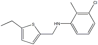 3-chloro-N-[(5-ethylthiophen-2-yl)methyl]-2-methylaniline Structure