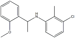 3-chloro-N-[1-(2-methoxyphenyl)ethyl]-2-methylaniline Structure