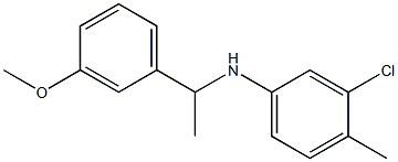 3-chloro-N-[1-(3-methoxyphenyl)ethyl]-4-methylaniline 구조식 이미지
