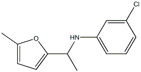 3-chloro-N-[1-(5-methylfuran-2-yl)ethyl]aniline Structure