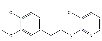 3-chloro-N-[2-(3,4-dimethoxyphenyl)ethyl]pyridin-2-amine 구조식 이미지