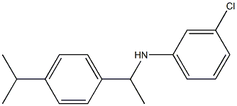 3-chloro-N-{1-[4-(propan-2-yl)phenyl]ethyl}aniline Structure