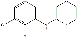 3-chloro-N-cyclohexyl-2-fluoroaniline 구조식 이미지