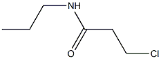 3-chloro-N-propylpropanamide 구조식 이미지