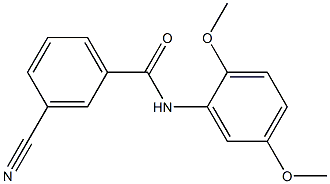 3-cyano-N-(2,5-dimethoxyphenyl)benzamide Structure