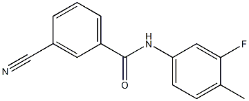 3-cyano-N-(3-fluoro-4-methylphenyl)benzamide Structure