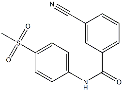 3-cyano-N-(4-methanesulfonylphenyl)benzamide Structure