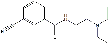 3-cyano-N-[2-(diethylamino)ethyl]benzamide Structure