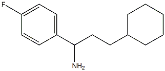 3-cyclohexyl-1-(4-fluorophenyl)propan-1-amine Structure