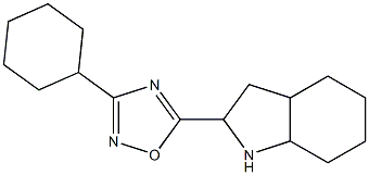 3-cyclohexyl-5-(octahydro-1H-indol-2-yl)-1,2,4-oxadiazole 구조식 이미지