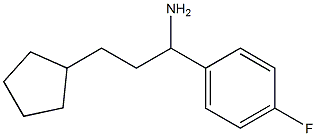 3-cyclopentyl-1-(4-fluorophenyl)propan-1-amine 구조식 이미지