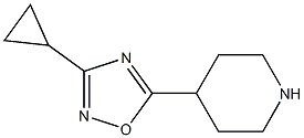 3-cyclopropyl-5-(piperidin-4-yl)-1,2,4-oxadiazole 구조식 이미지