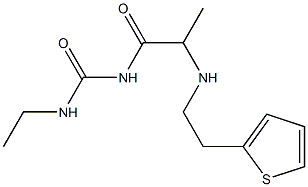 3-ethyl-1-(2-{[2-(thiophen-2-yl)ethyl]amino}propanoyl)urea Structure