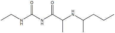 3-ethyl-1-[2-(pentan-2-ylamino)propanoyl]urea Structure