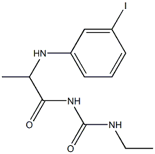 3-ethyl-1-{2-[(3-iodophenyl)amino]propanoyl}urea 구조식 이미지