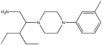 3-ethyl-2-[4-(3-methylphenyl)piperazin-1-yl]pentan-1-amine 구조식 이미지