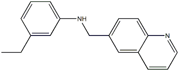 3-ethyl-N-(quinolin-6-ylmethyl)aniline 구조식 이미지