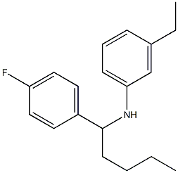 3-ethyl-N-[1-(4-fluorophenyl)pentyl]aniline Structure