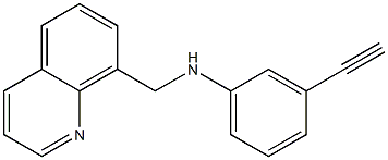 3-ethynyl-N-(quinolin-8-ylmethyl)aniline Structure