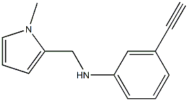 3-ethynyl-N-[(1-methyl-1H-pyrrol-2-yl)methyl]aniline 구조식 이미지