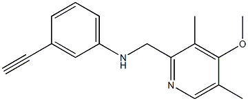 3-ethynyl-N-[(4-methoxy-3,5-dimethylpyridin-2-yl)methyl]aniline Structure