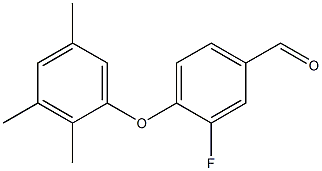 3-fluoro-4-(2,3,5-trimethylphenoxy)benzaldehyde Structure