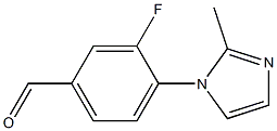 3-fluoro-4-(2-methyl-1H-imidazol-1-yl)benzaldehyde Structure